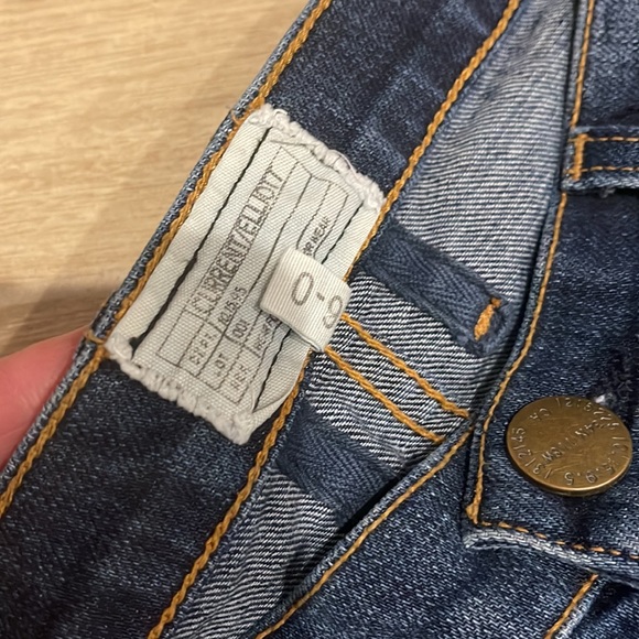 Current Elliott THE FLING super cool patchwork jeans boyfriend fit size 26 - Picture 7 of 12